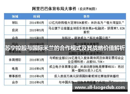 苏宁控股与国际米兰的合作模式及其战略价值解析